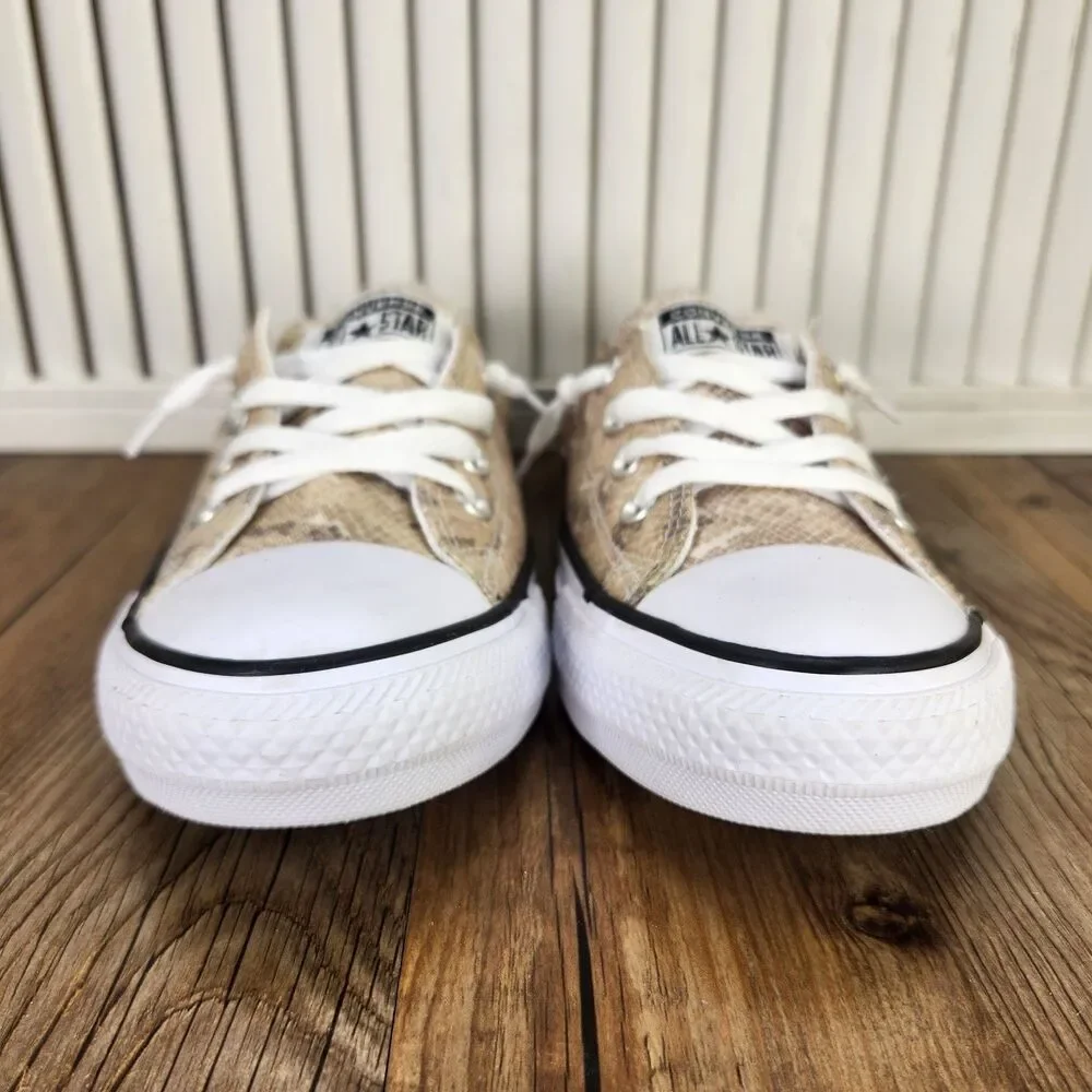 Converse All Star Shoreline Sneakers Womens Size 8.5 Snake Print Shoes 571139F